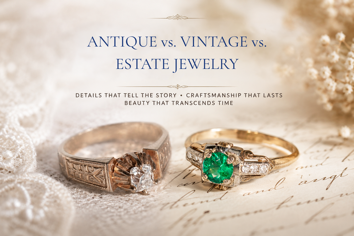 Antique vs. Vintage vs. Estate Jewelry