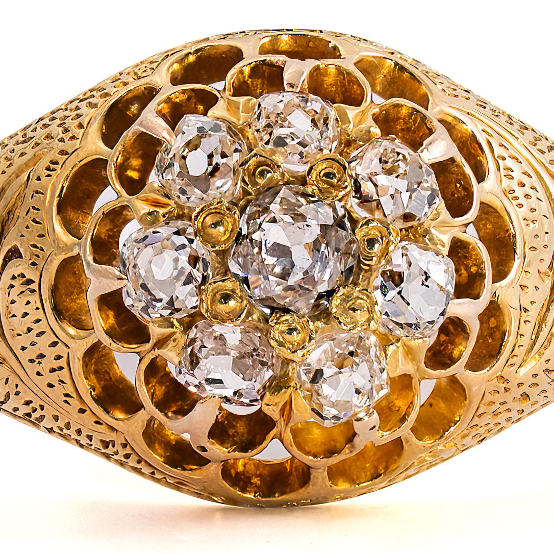 Old Cut Diamonds include, rose cuts, old mine cuts, old european cuts and transitional cuts 