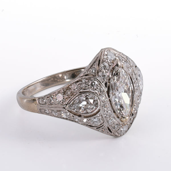 Right side profile view showing low-profile mounting and diamond pave details