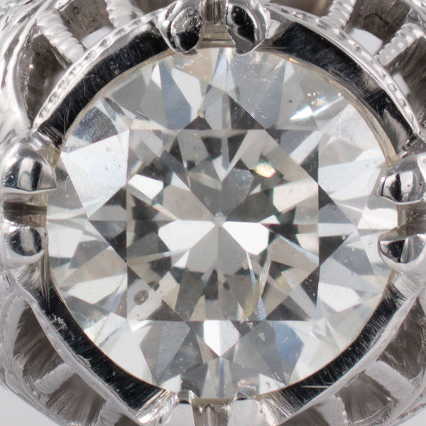 Old European Cut Diamond Close Up