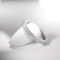Vintage Platinum Diamond Band