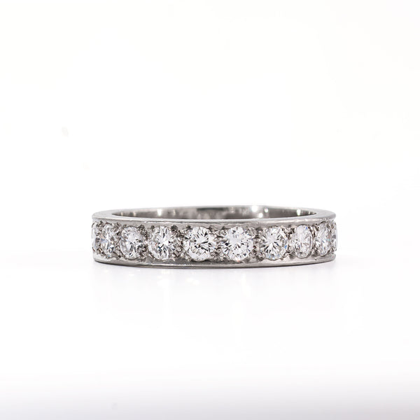 Diamond ring on a white background