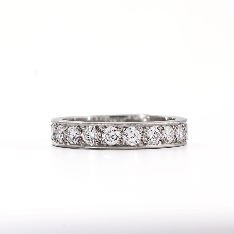 Diamond ring on a white background