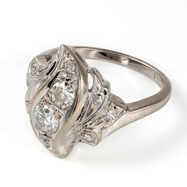 right-angled-profile-vintage-diamond-bypass-ring-sculptural-ribbons