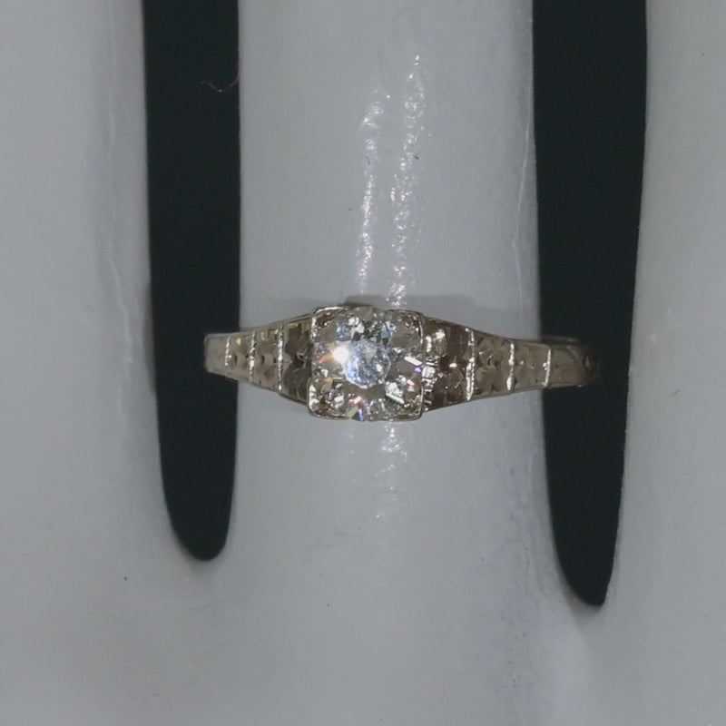 Video of CKO White Gold and Diamond Ring