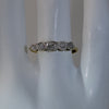 video of two tone 5 OEC stone Edwardian diamond band