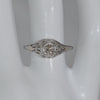 video of an early art deco transitional 18k gold and diamond ring