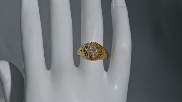 video featuring a circa 1890's diamond cluster ring.